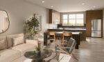 Livingston Livingston Townhomes – Kamira by Kalamoir Homes, Main Floor Living and Kitchen